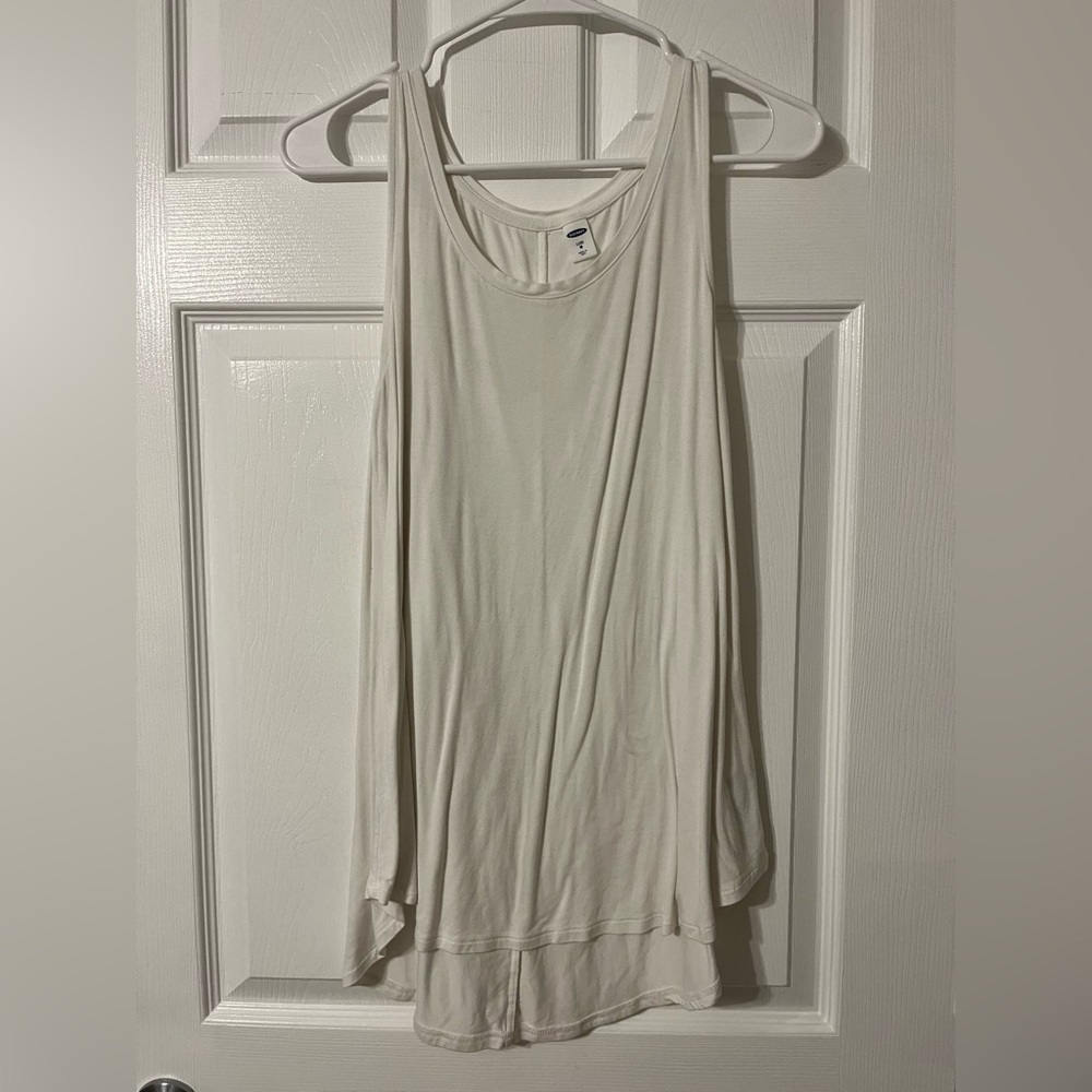 Old Navy White Relaxed Fit Tank Top